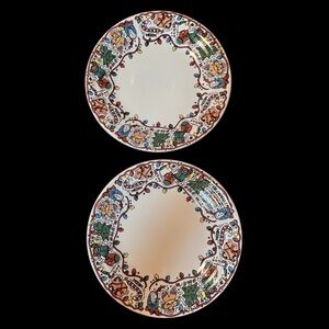 Rare Fiesta Betty Crocker Holiday 10” Dinner Plates (2) - Gingerbread